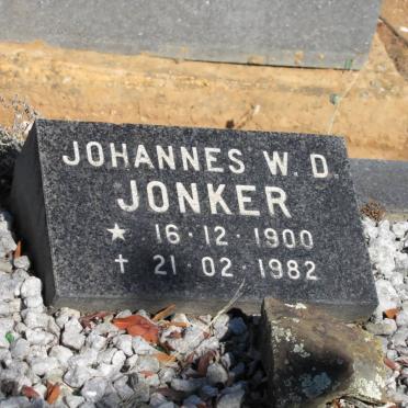 JONKER Johannes W.D. 1900-1982
