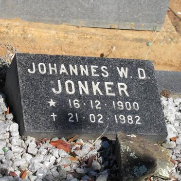 JONKER Johannes W.D. 1900-1982