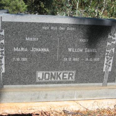 JONKER Willem Daniel 1892-1970 &amp; Maria Johanna 1901-