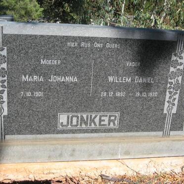 JONKER Willem Daniel 1892-1970 &amp; Maria Johanna 1901-