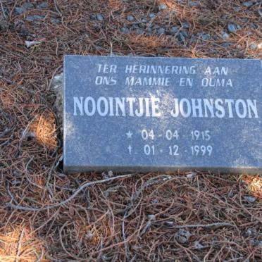JOHNSTON Noointjie 1915-1999