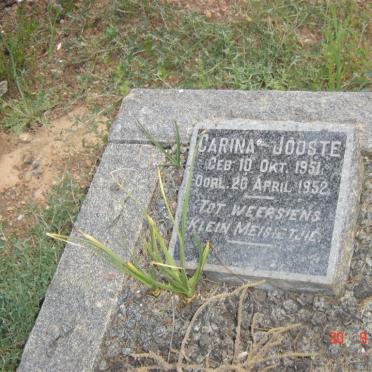 JOOSTE Carina 1951-1952