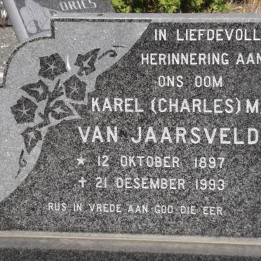 JAARSVELD Karel M.A. van 1897-1993