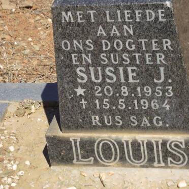 LOUIS Susie J. 1953-1964