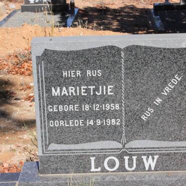 LOUW Marietjie 1958-1982