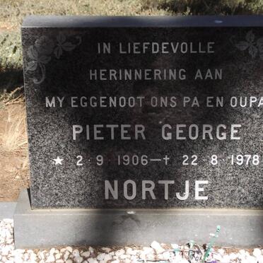 NORTJE Pieter George 1906-1978