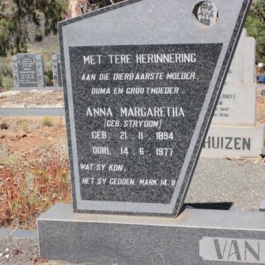 ROOYEN Antonie Christoffel, van 1892-1971 &amp; Anna Margaretha STRYDOM 1894-1977