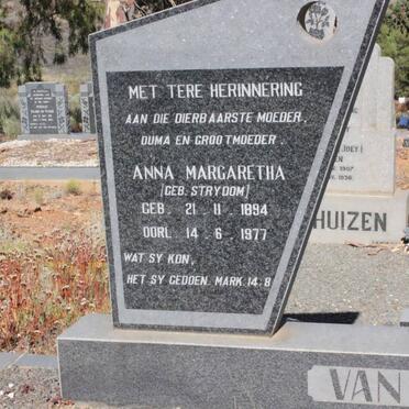 ROOYEN Antonie Christoffel, van 1892-1971 &amp; Anna Margaretha STRYDOM 1894-1977