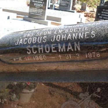 SCHOEMAN Jacobus Johannes 1960-1978