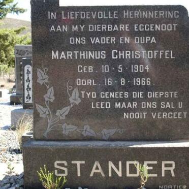 STANDER Marthinus Christoffel 1904-1966