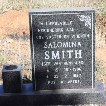 SMITH Salomina nee van RENSBURG 1906-1987