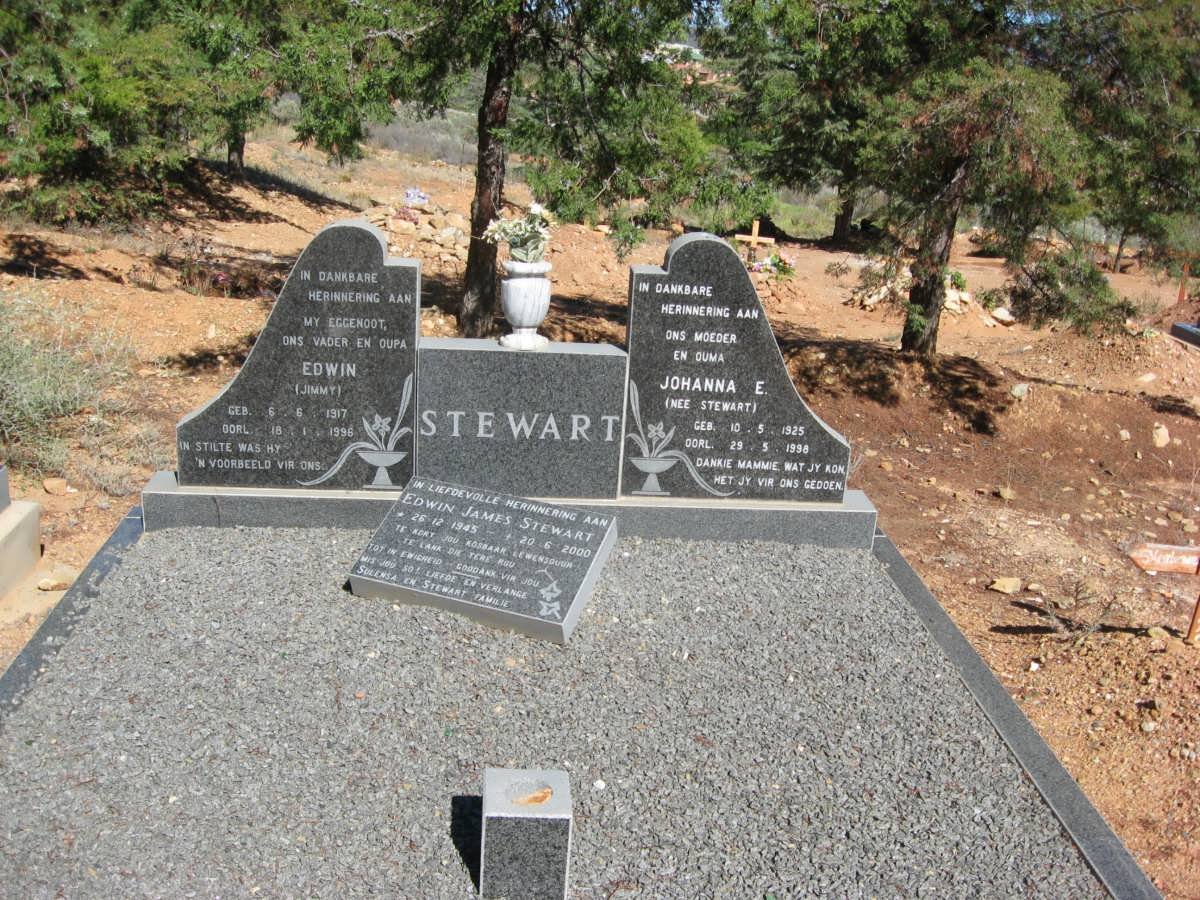 STEWART Edwin 1917-1996  &amp; Johanna E. STEWART 1925-1998 :: STEWART Edwin James 1945-2000