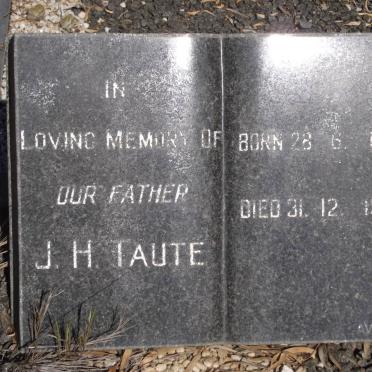 TAUTE J.H. 1882-1964