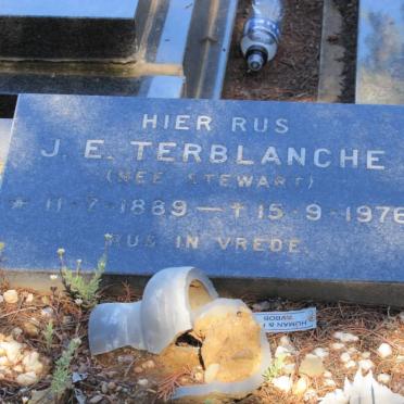 TERBLANCHE J.E. nee STEWART 1889-1976