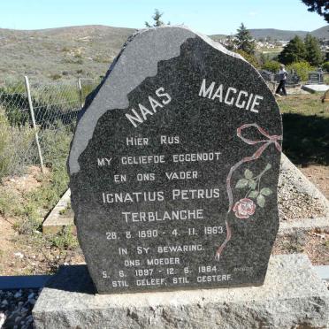 TERBLANCHE Ignatius Petrus 1890-1963 &amp; Maggie 1897-1984