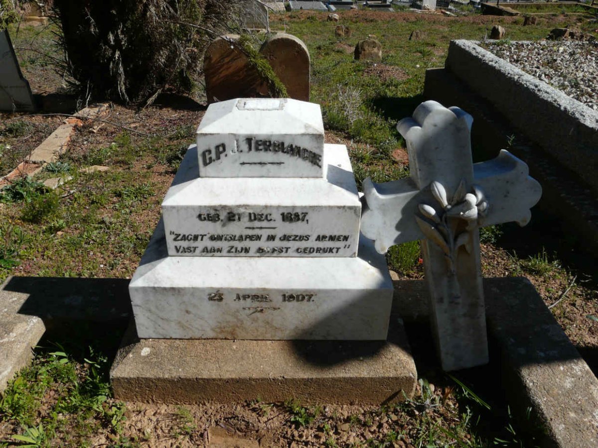 TERBLANCHE G.P.J. 1887-1907
