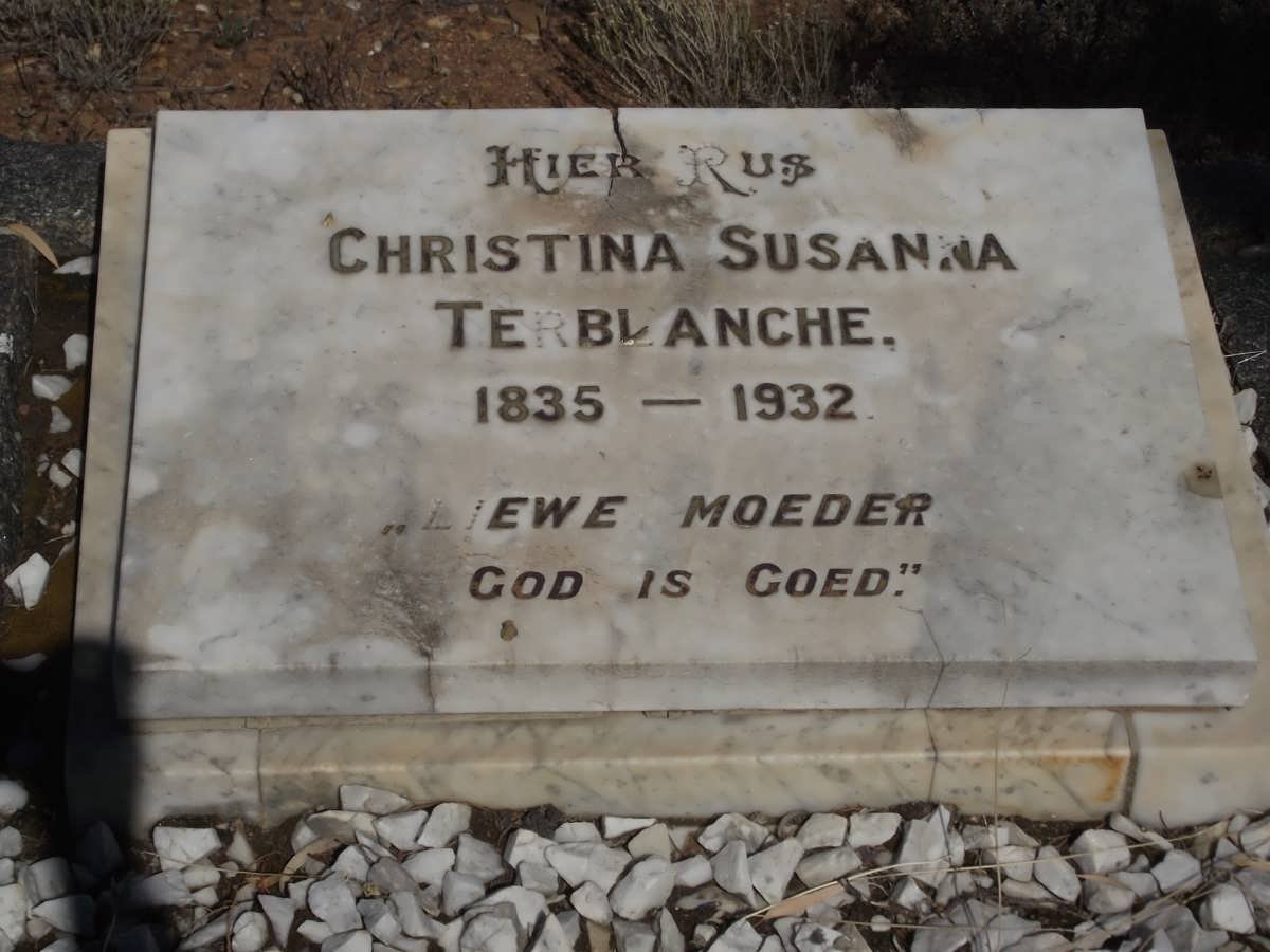 TERBLANCHE Christina Susanna 1835-1932