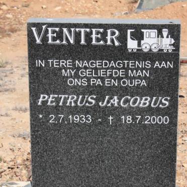 VENTER Petrus Jacobus 1933-2000