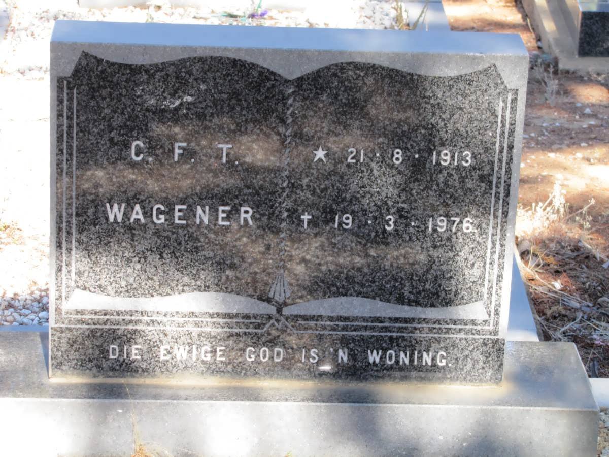 WAGENER C.F.T. 1913-1976