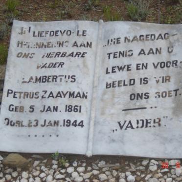 ZAAYMAN Lambertus Petrus 1861-1944