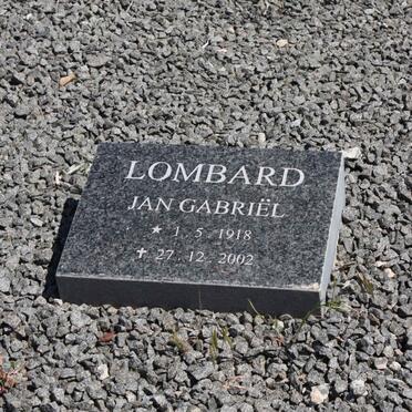 LOMBARD Jan Gabriel 1918-2002