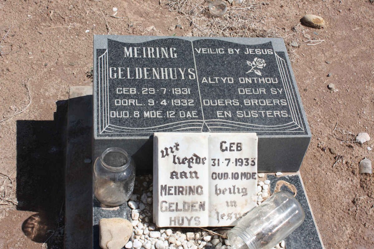 GELDENHUYS Meiring 1931-1932 :: GELDENHUYS Meiring 1933-