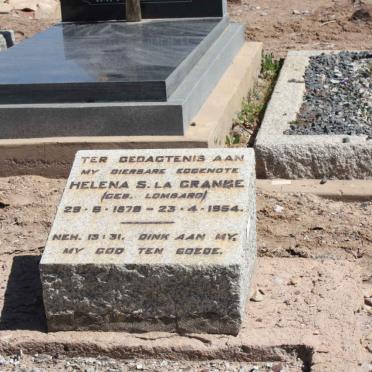 GRANGE Helena S., la nee LOMBARD 1878-1954