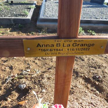 GRANGE Anna B., la 1944-2022