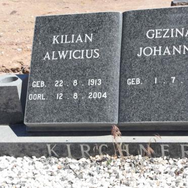 KIRCHNER Kilian Alwicius 1913-2004 &amp; Gezina Johanna 1925-