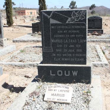LOUW Marius La Fras 1931-1956