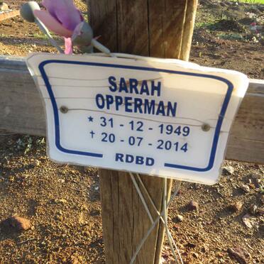 OPPERMAN Sarah 1949-2014