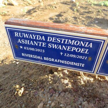 SWANEPOEL Ruwayda Destimonia Ashante 2015-2021