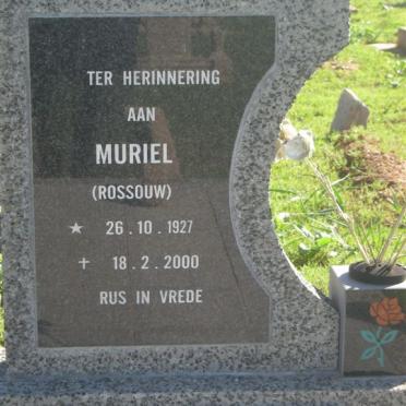GELDENHUYS Muriel nee ROSSOUW 1927-2000