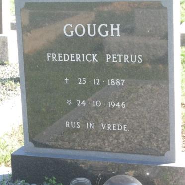 GOUGH Frederick Petrus 1887-1946