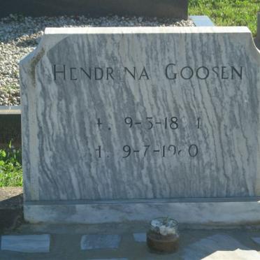 GOOSEN Hendrina 1894-1980