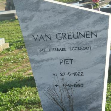 GREUNEN Piet, van 1922-1993