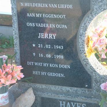HAYES Jerry 1943-1998