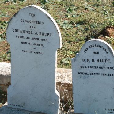 HAUPT Johannes J. -1903 :: HAUPT D.P.R. 1891-1892