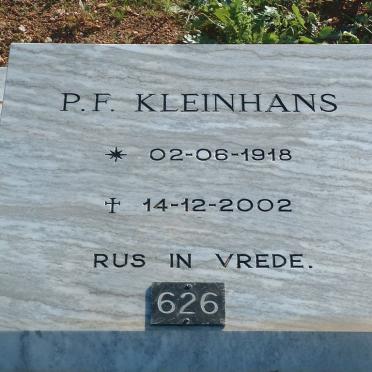 KLEINHANS P.F. 1918-2002