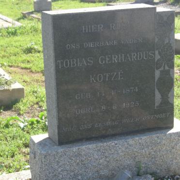 KOTZE Tobias Gerhardus 1874-1925
