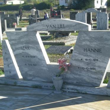 LILL Izak, van 1909-1997 &amp; Hannie 1919-1994