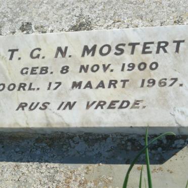 MOSTERT T.G.N. 1900-1967