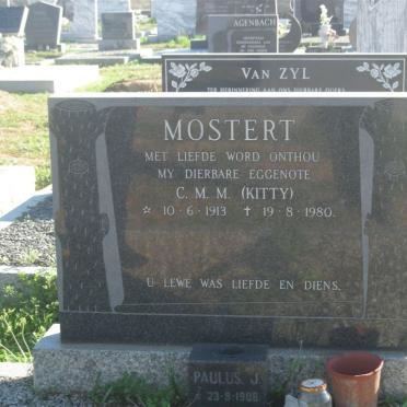 MOSTERT C.M.M. 1913-1980 :: MOSTERT Paulus J. 1908-??
