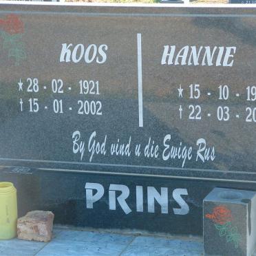 PRINS Koos 1921-2002 &amp; Hannie 1929-2002