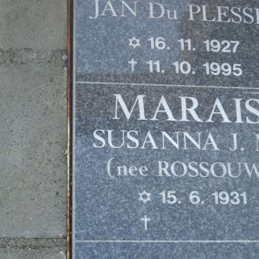 MARAIS Susanna J.M nee ROSSOUW 1931-