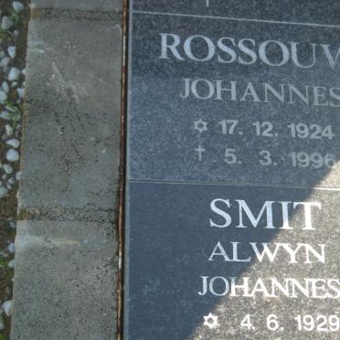 ROSSOUW Johannes 1924-1996 :: SMIT Alwyn Johannes 1929-??