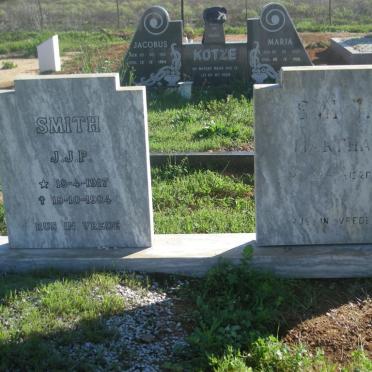 SMITH J.J.P. 1917-1984 &amp; Martha 1920-