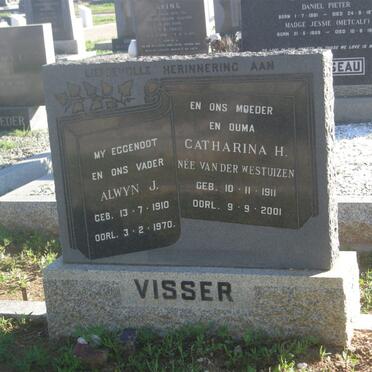 VISSER Alwyn J. 1910-1970 &amp; Catharina H. VAN DER WESTHUIZEN 1911-2001