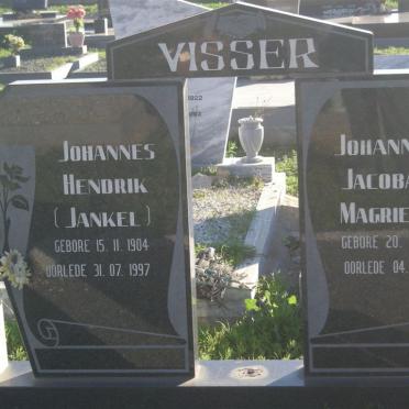 VISSER Johannes Hendrik 1904-1997 &amp; Johanna Jacoba Magrieta 1919-1999