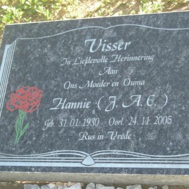 VISSER J.A.E. 1930-2005